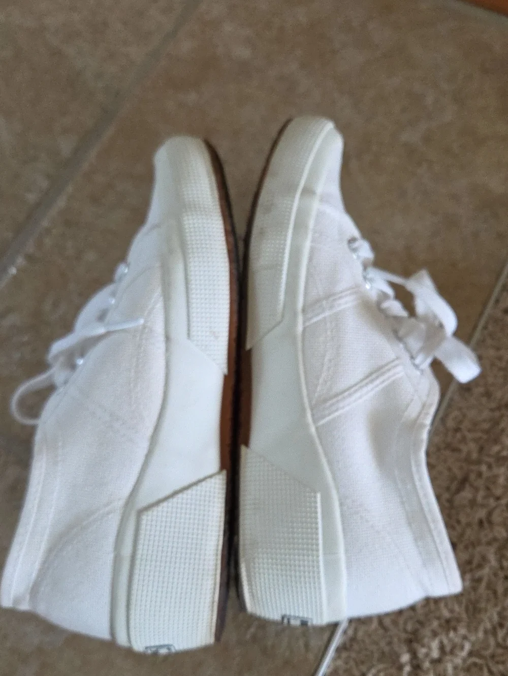 Superga Women's White Canvas Low-Top Sneakers